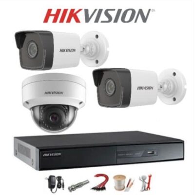 Trọn bộ 3 Camera IP Hikvision 2MP Full HD 1080P