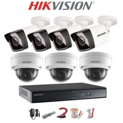 Trọn bộ 6 camera IP Hikvision 2MP Full HD 1080P